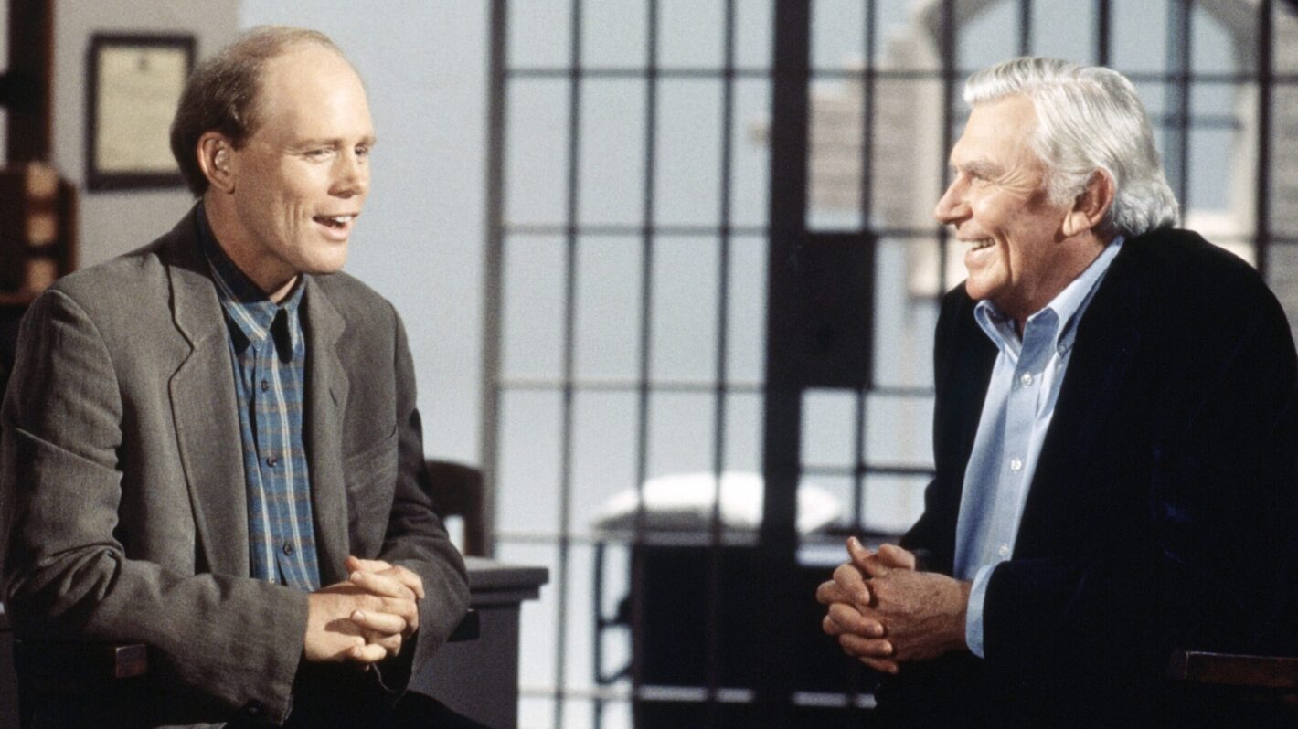 Ron Howard and Andy Griffith