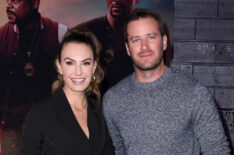 Elizabeth Chambers Hammer and Armie Hammer attend the premiere of Columbia Pictures' 'Bad Boys For Life'