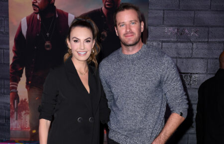 Elizabeth Chambers Hammer and Armie Hammer attend the premiere of Columbia Pictures' 