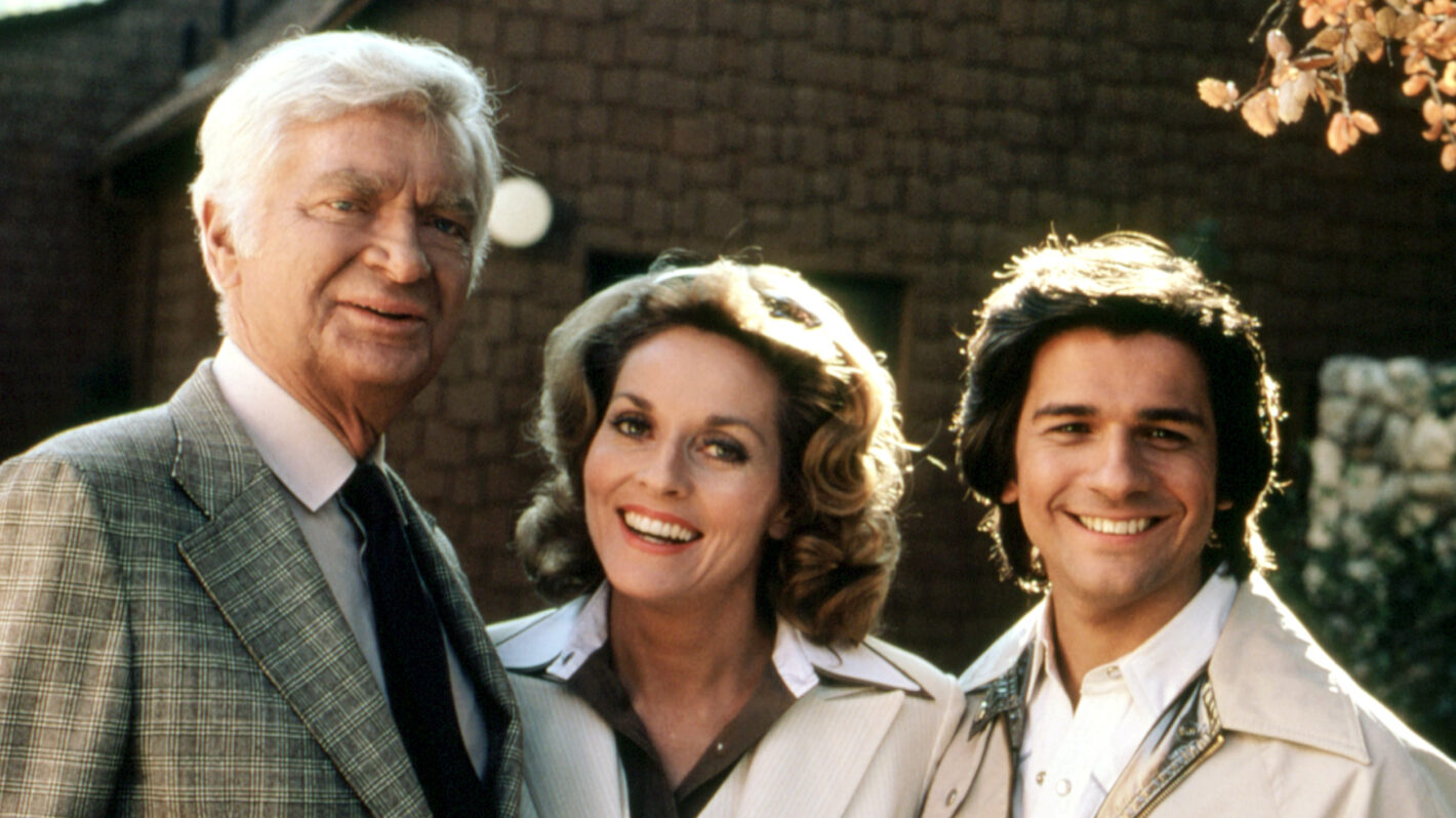 Buddy Ebsen, Lee Meriwether, and Mark Shera in Barnaby Jones