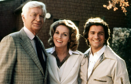 Buddy Ebsen, Lee Meriwether, and Mark Shera in Barnaby Jones