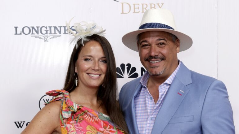 Amber and Rob Mariano attend Kentucky Derby 151 at Churchill Downs on May 03, 2025 in Louisville, Kentucky.
