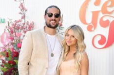 Brayden Bowers and Christina Mandrell attend Hulu's Get Real House at Casa Lago on April 22, 2025 in Los Angeles, California.