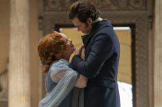 Nicola Coughlan and Luke Newton in 'Bridgerton' Season 3