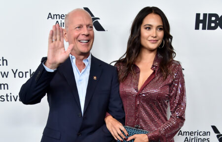 Bruce Willis and wife Emma Heming Willis attend the