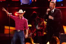 Bryce Leatherwood and Blake Shelton