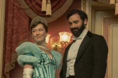 Carrie Coon and Morgan Spector in The Gilded Age