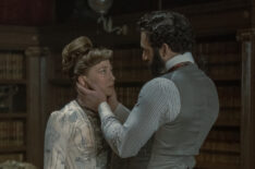 Carrie Coon and Morgan Spector in The Gilded Age