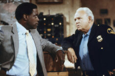 Howard E. Rollins Jr. and Carroll O'Connor in In The Heat of the Night