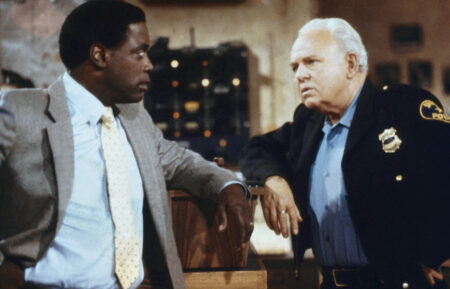 IN THE HEAT OF THE NIGHT, from left: Howard E. Rolins Jr., Carroll O'Connor, 1988-1995,
