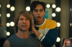 Glen Powell and Frankie A. Rodriguez in 'Chad Powers'