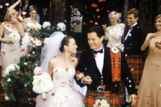 Kim Cattrall, Sarah Jessica Parker, Kristin Davis, Kyle MacLachlan, Frances Sternhagen in 'Sex and the City' Season 3