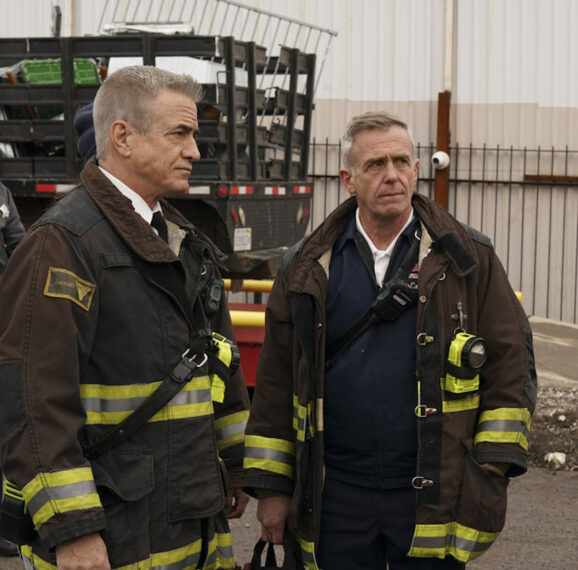 Dermot Mulroney as Chief Dom Pascal, David Eigenberg as Christopher Herrmann — 'Chicago Fire' Season 13 Episode 12