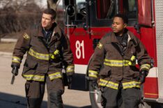 Jake Lockett as Sam Carver, Daniel Kyri as Darren Ritter — 'Chicago Fire' Season 13 Episode 19 'Permanent Damage'