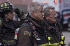 Miranda Rae Mayo as Stella Kidd, Dermot Mulroney as Chief Dom Pascal, Christian Stolte as Randy “Mouch” McHolland — 'Chicago Fire' Season 13 Finale 'It Had to End This Way'