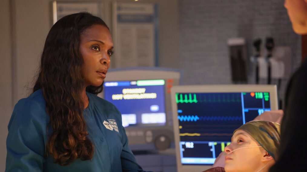 Marlyne Barrett as Maggie Lockwood, Brooklyn Shuck as Alea Lancer — 'Chicago Med' Season 10 Finale 