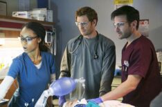 Yaya DaCosta as April, Nick Gehlfuss as Will, and Colin Donnell as Connor — 'Chicago Med' Season 2 Episode 4 'Mistaken'