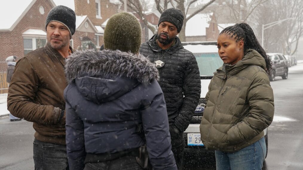 Patrick John Flueger as Officer Adam Ruzek, LaRoyce Hawkins as Officer Kevin Atwater, Toya Turner as Kiana Cook — 'Chicago P.D.' Season 12 Episode 18 