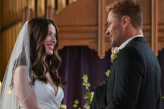 Marina Squerciati as Officer Kim Burgess, Patrick John Flueger as Officer Adam Ruzek in 'Chicago P.D.' Season 12