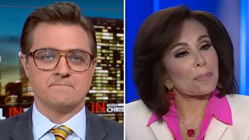 Chris Hayes and Jeanine Pirro