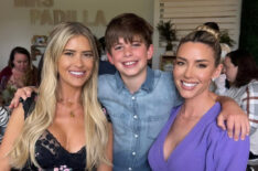 Christina Haack with her son, Brayden, and his stepmother, Heather Rae El Moussa