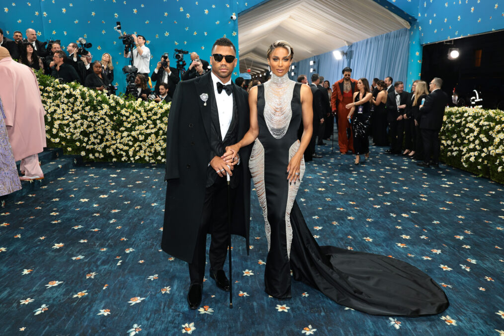 Russell Wilson and Ciara attend the 2025 Met Gala