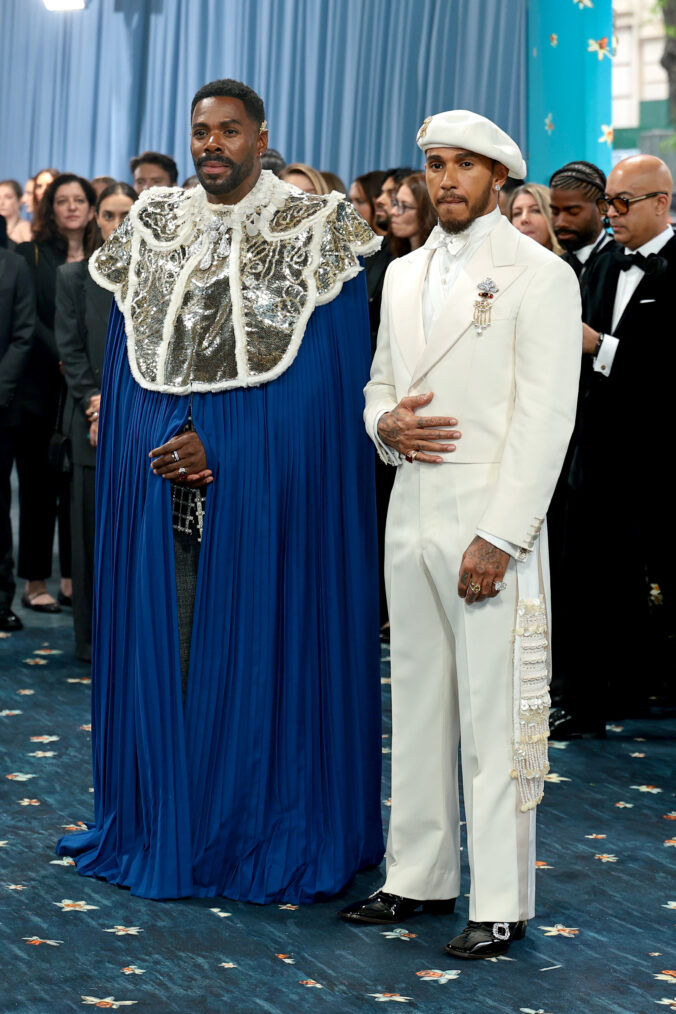 Co-Chair Colman Domingo and Co-Chair Lewis Hamilton attend the 2025 Met Gala
