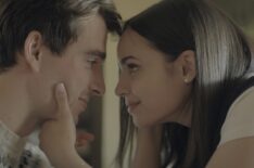 Corey Mylchreest as Jamie and Sofia Carson as Anna in 'My Oxford Year'