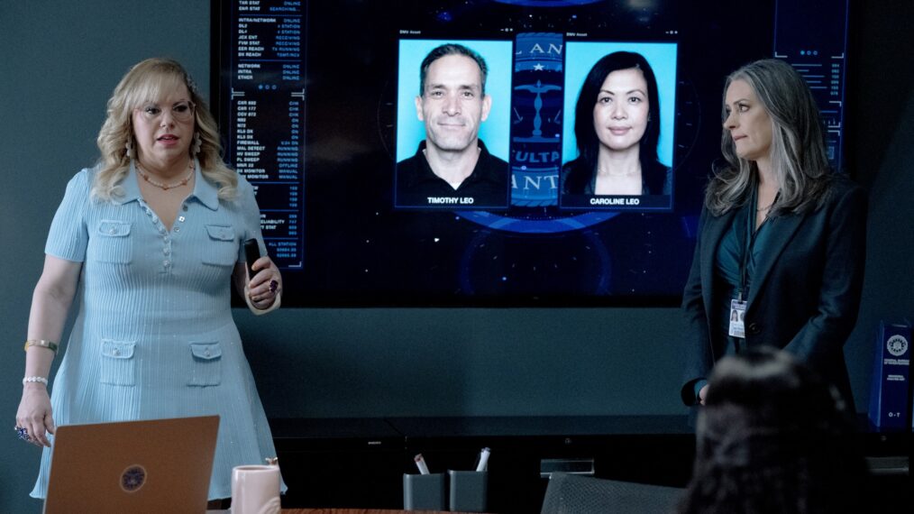 Kirsten Vangsness as Penelope Garcia and Paget Brewster as Emily Prentiss — 'Criminal Minds: Evolution' Season 17 Episode 2 'Contagion'