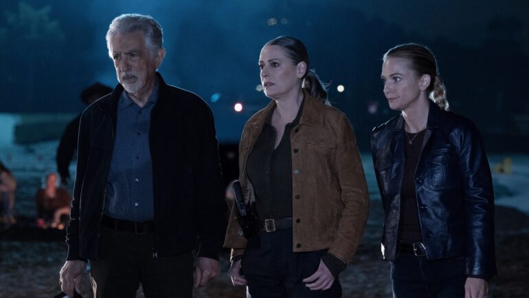 Joe Mantegna as David Rossi, Paget Brewster as Emily Prentiss, and A.J. Cook as Jennifer ‘JJ’ Jareau — 'Criminal Minds: Evolution' Season 18 Episode 1