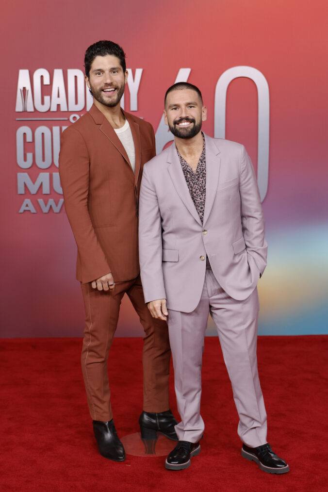 Dan Smyers and Shay Mooney of Dan + Shay attend the 60th Academy of Country Music Awards