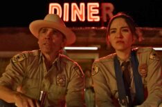 Zahn McClarnon and Jessica Matten in 'Dark Winds' Season 4