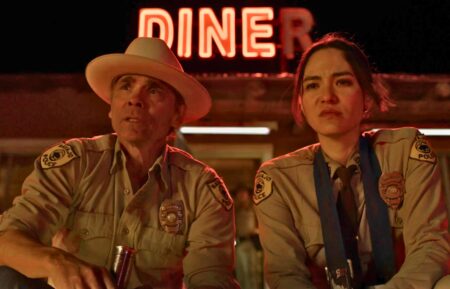 Zahn McClarnon and Jessica Matten in 'Dark Winds' Season 4