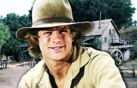 LITTLE HOUSE ON THE PRAIRIE, on set, with Dean Butler Composite(1983), 1974-1983.