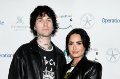 Demi Lovato and Jutes attend Operation Smile's 11th annual Celebrity Ski & Smile Challenge presented by Alphapals, Barefoot Dreams and the St. Regis Deer Valley on April 01, 2023 in Park City, Utah.