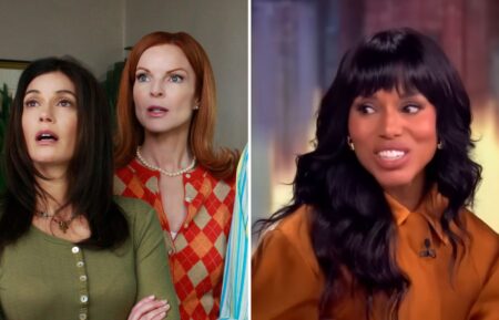Teri Hatcher as Susan Mayer and Marcia Cross as Bree Van de Kamp in 'Desperate Housewives,' Kerry Washington on 'The View'