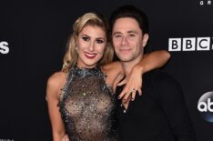 Emma Slater and Sasha Farber on November 22, 2016 in Hollywood, California.