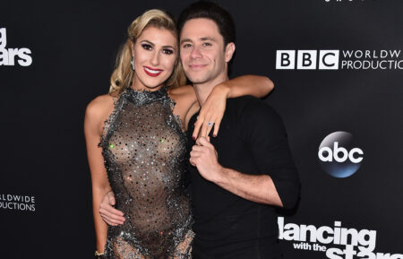 Professional dancers Emma Slater and Sasha Farber attend ABC's