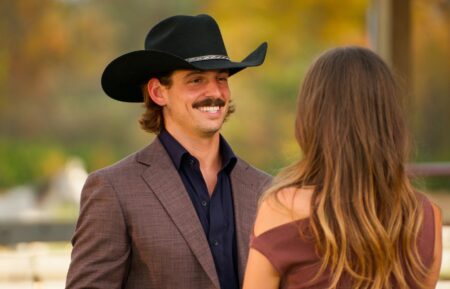 Farmer John with Dater Claire in the 'Farmer Wants a Wife' Season 3 finale