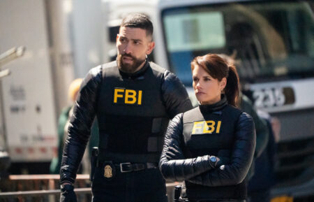 Zeeko Zaki as Special Agent Omar Adom ‘OA’ Zidan and Missy Peregrym as Special Agent Maggie Bell — 'FBI' Season 7 Episode 21 