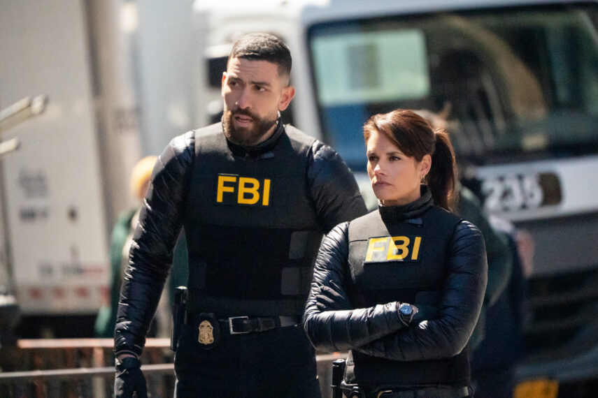 Zeeko Zaki as Special Agent Omar Adom ‘OA’ Zidan and Missy Peregrym as Special Agent Maggie Bell — 'FBI' Season 7 Episode 21 "Devoted"