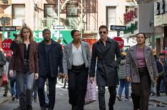 Shantel VanSanten as Special Agent Nina Chase, Edwin Hodge as Special Agent Ray Cannon, Roxy Sternberg as Special Agent Sheryll Barnes, Dylan McDermott as Supervisory Special Agent Remy Scott, and Keisha Castle-Hughes as Special Agent Hana Gibson — 'FBI: Most Wanted' Season 6 Episode 20 'Trash Day'