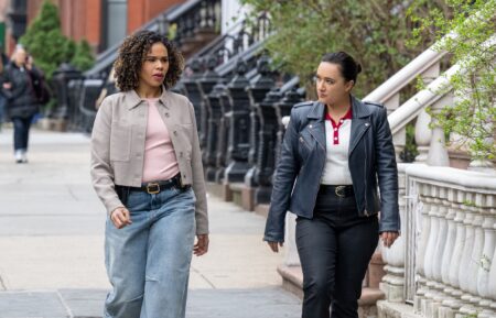 Roxy Sternberg as Special Agent Sheryll Barnes and Keisha Castle-Hughes as Special Agent Hana Gibson — 'FBI: Most Wanted' Season 6 Episode 21 