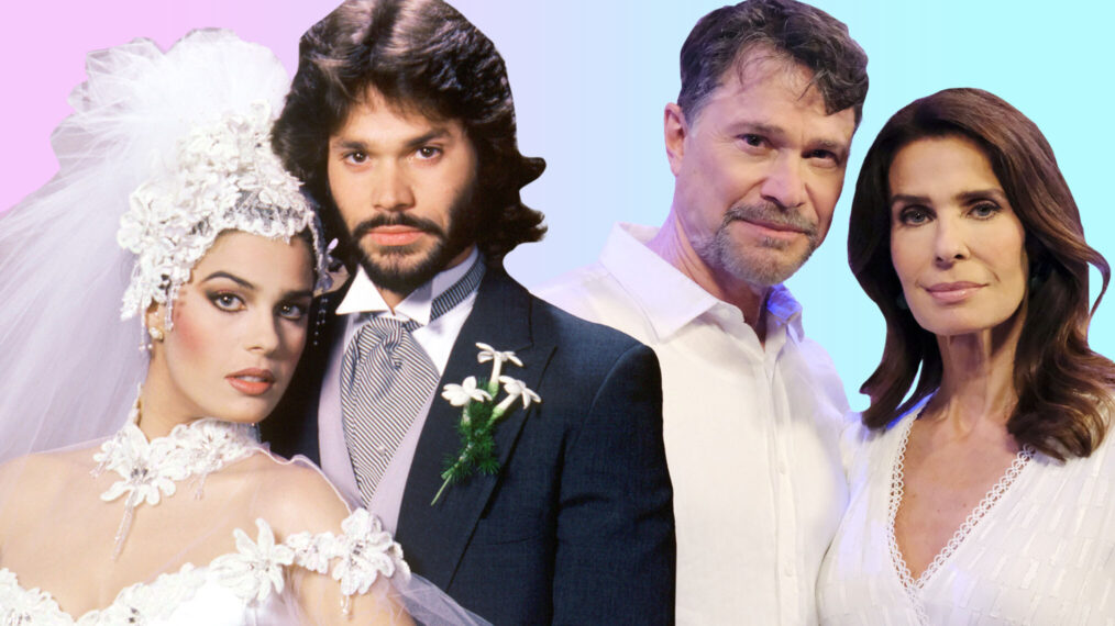 Kristian Alfonso and Peter Reckell as Hope and Bo on 'Days of our Lives'