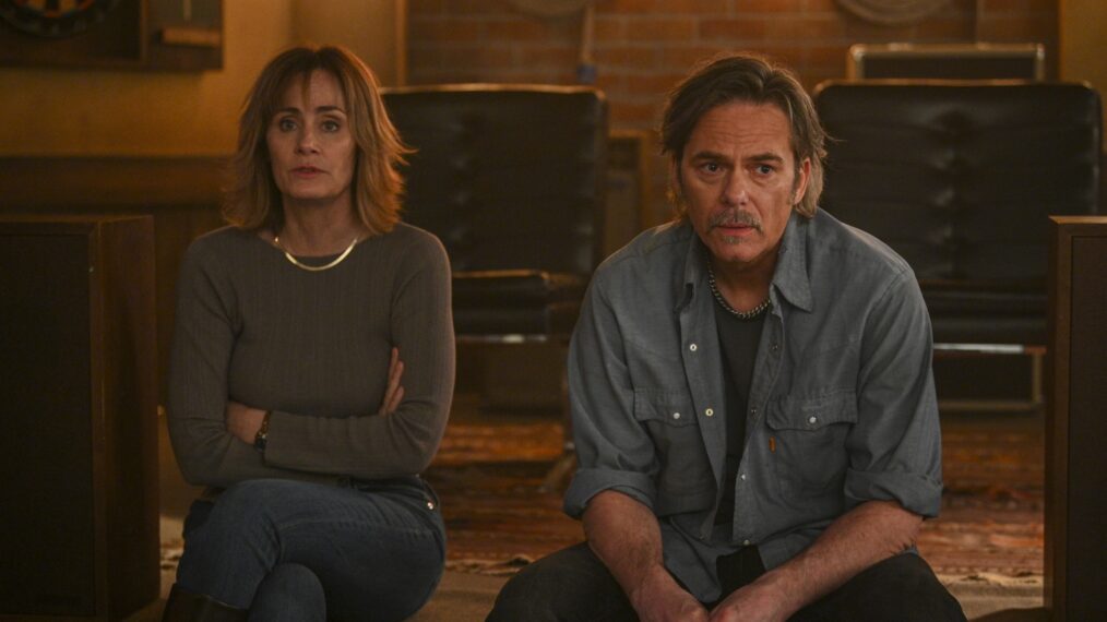 Diane Farr as Sharon Leone and Billy Burke as Vince Leone — 'Fire Country' Season 3 Episode 18