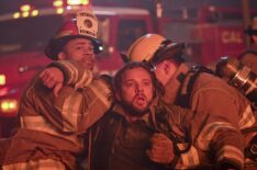 Jordan Calloway as Jake Crawford and Max Thieriot as Bode Leone — 'Fire Country' Season 3 Finale 'I'd Do It Again'