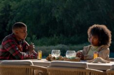 Michael Cooper Jr. as Justin Edwards and Lovie Simone as Keisha Clark in Episode 108 of Forever.