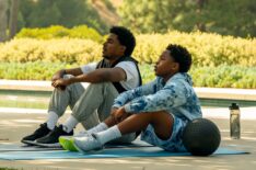 Michael Cooper Jr. as Justin Edwards and Marvin Winans III as Jaden Edwards in Episode 104 of Forever