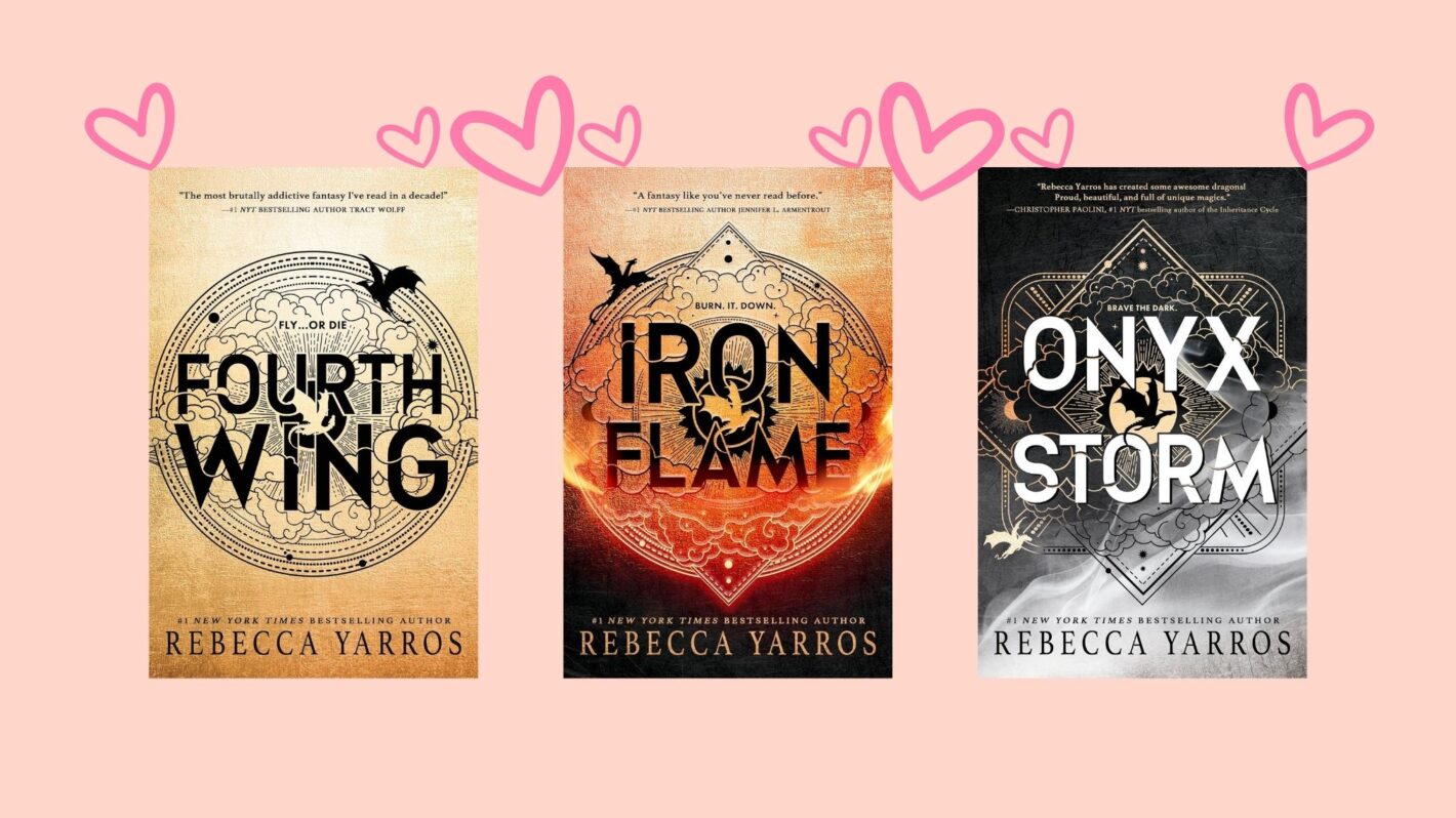 Fourth Wing, Iron Flame, Onyx Storm covers