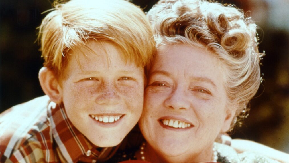 Ron Howard and Frances Bavier in the Andy Griffith Show